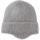 Light Grey Mens Daily Beanie Hat with Earflaps Warm Winter Hats Knit Skull Cap