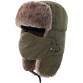 Army Green Trooper Trapper Hat Warm Winter Hats Hunting Hat with Mask Ear Flaps