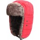 Red Trooper Trapper Hat Warm Winter Hats Hunting Hat with Mask Ear Flaps